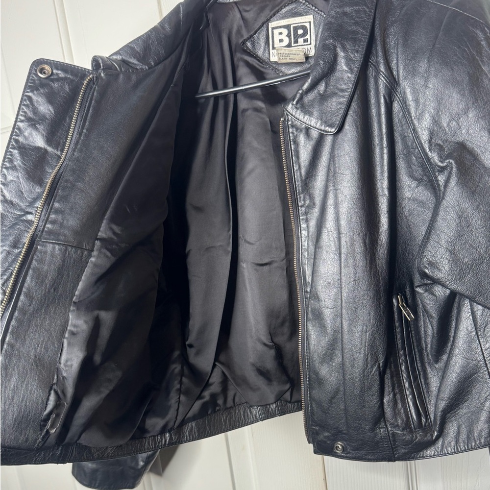 BP Classic Black Leather Jacket - Picture 15 of 16